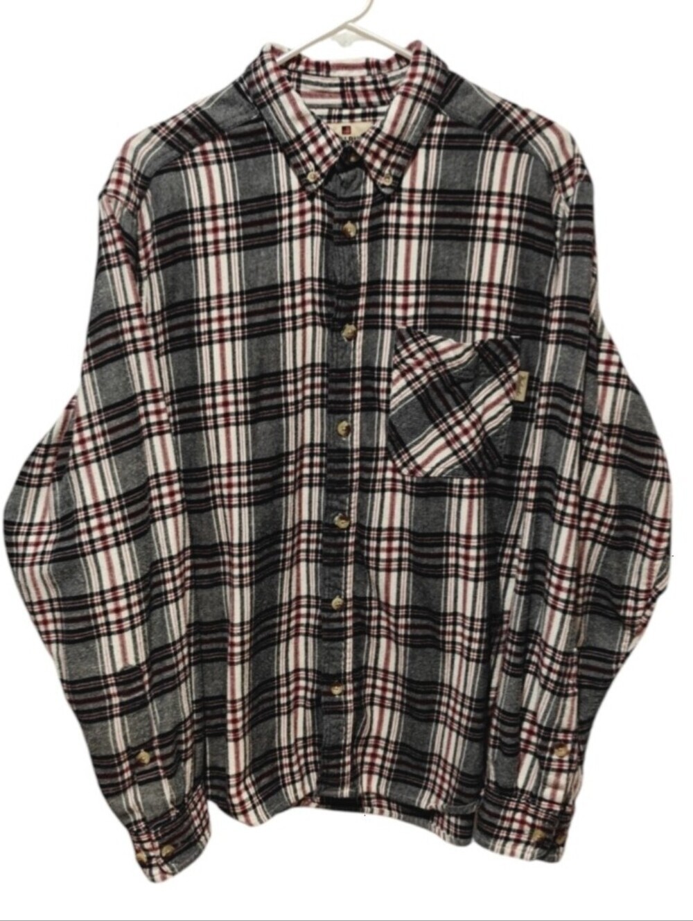 Woolrich Chore Shirt Mens XL Plaid Button Up Long Sleeve Western Barn Farmhouse